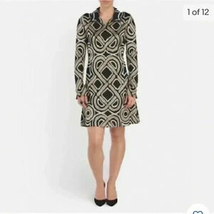 Diane Von Furstenberg Anna Love Knot Shirt Dress